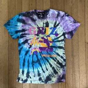 Griz Spread Love Show Love Sax Tie Dye Tshirt Size Small